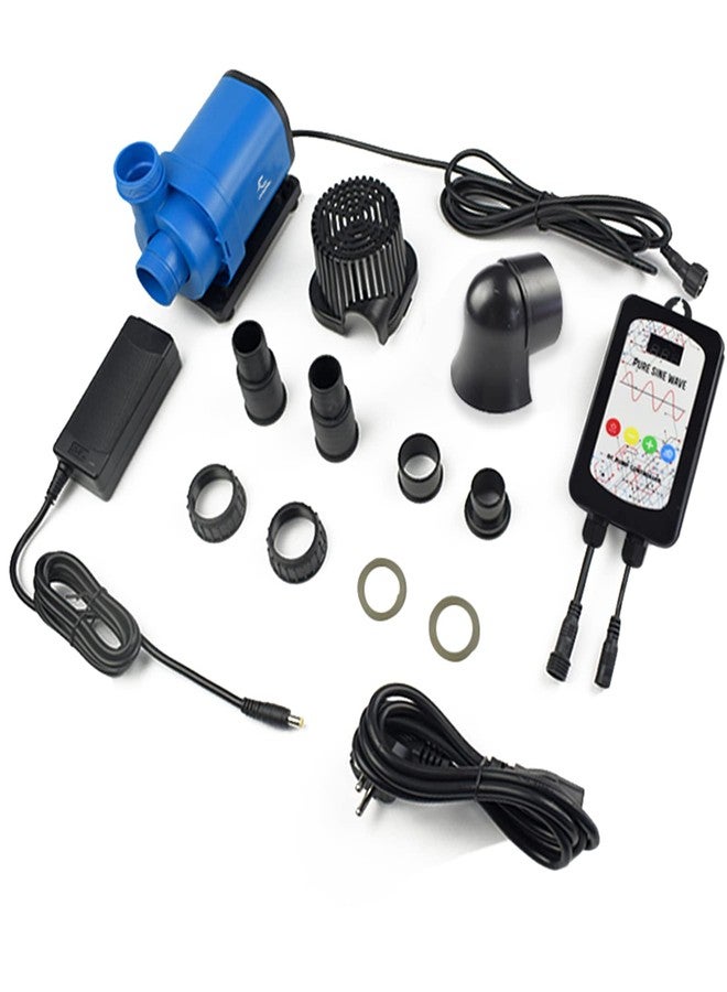 CONQUERALL DC 24V CHS- 4000 Return Pump 1180GPH 20W 13.0ft Slilent Aquarium DC Pump Controller for Fish Tank, Hydroponic, Aquaculture Oxygenation, Reef Tank Warranty 3 Years - Image 2